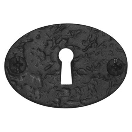 ACORN MFG Rough Iron Bean Keyplate - Black RLKBP